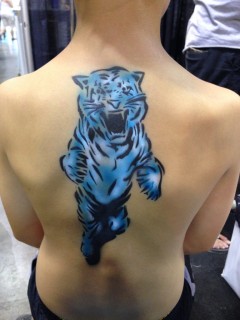 Tiger Airbrush Tattoo