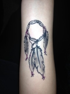 Simple Dreamcatcher Airbrush Tattoo