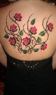 Roses Airbrush Tattoo