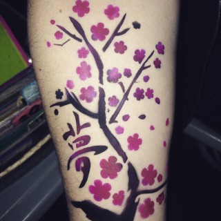 Tattoos for Now Cherry Blossom Airbrush