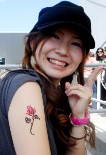 Pretty Rose Airbrush Tattoo