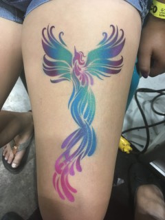 Phoenix airbrush tattoo