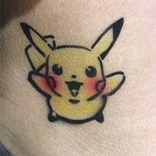 pikachu airbrush tattoo