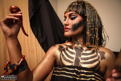 cleopatra costume bodypaint