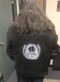 Airbrush Leather Jacket