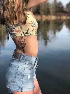 Flower ink by Tattoos for Now